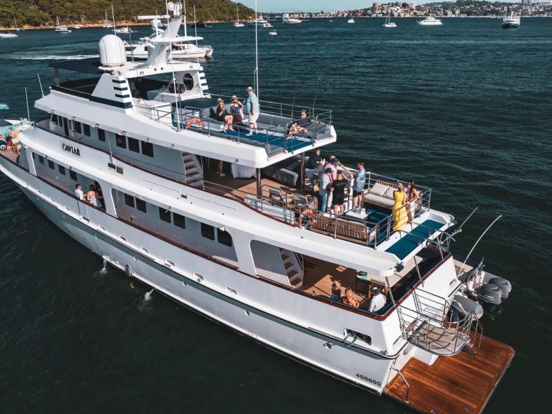 Caviar party boat Sydney Harbour